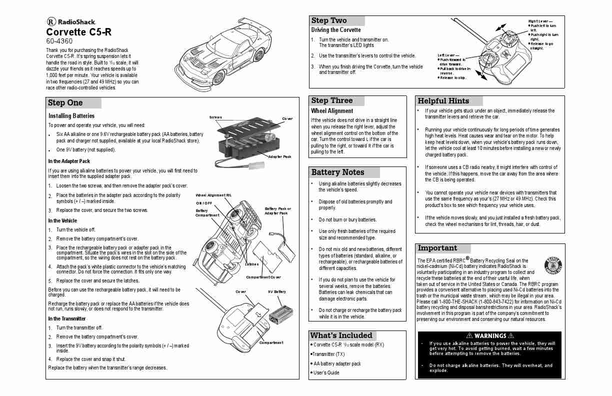 Radio Shack Motorized Toy Car 60-4360-page_pdf